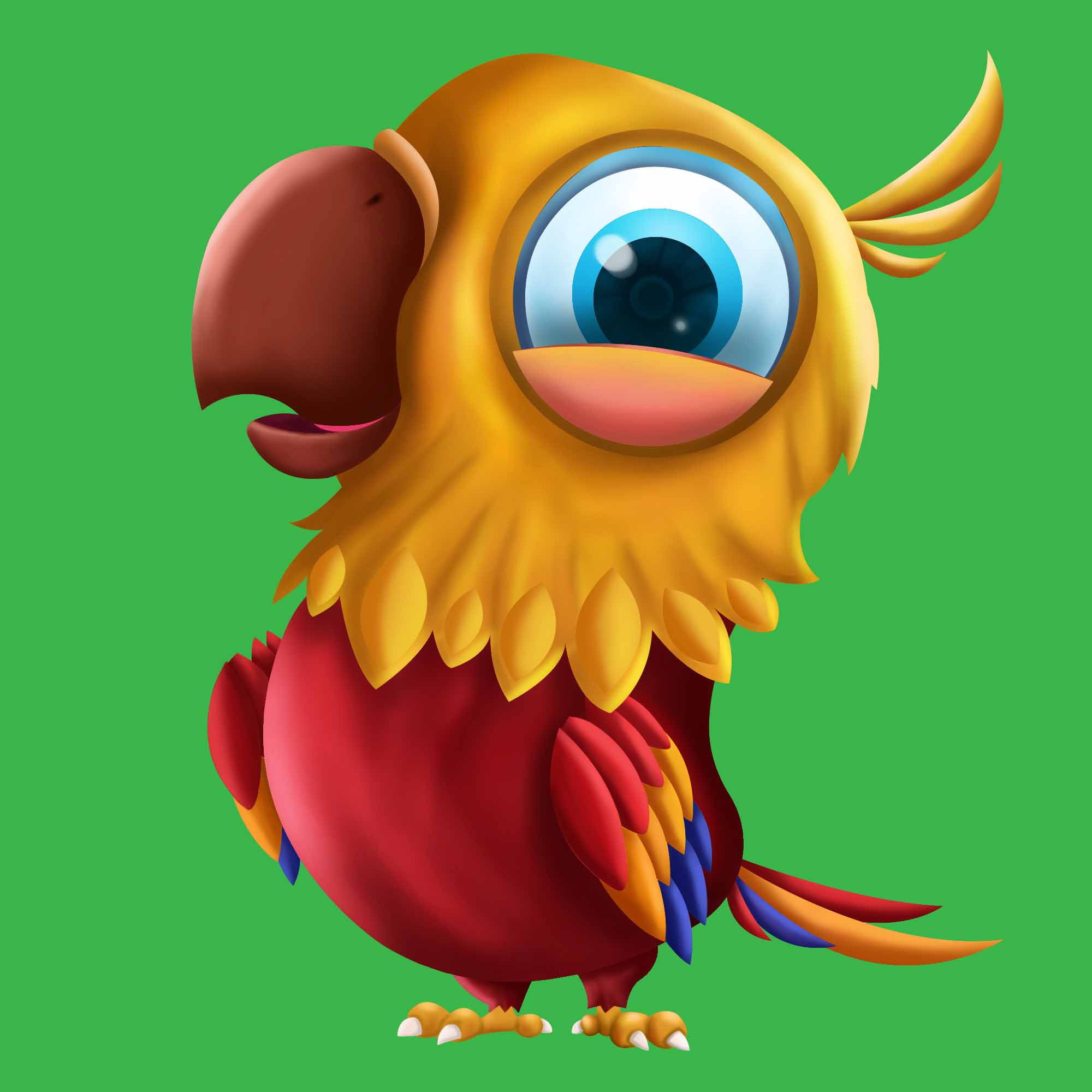Slot Game character parrot
